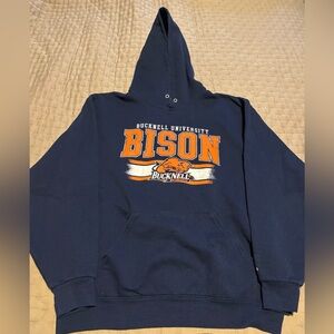 Bucknell Bison Russell Athletic College Hoodie Size Large